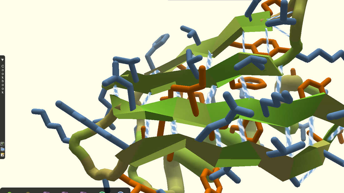 Mit Foldit kann man Proteinsträne virtuell erstellen