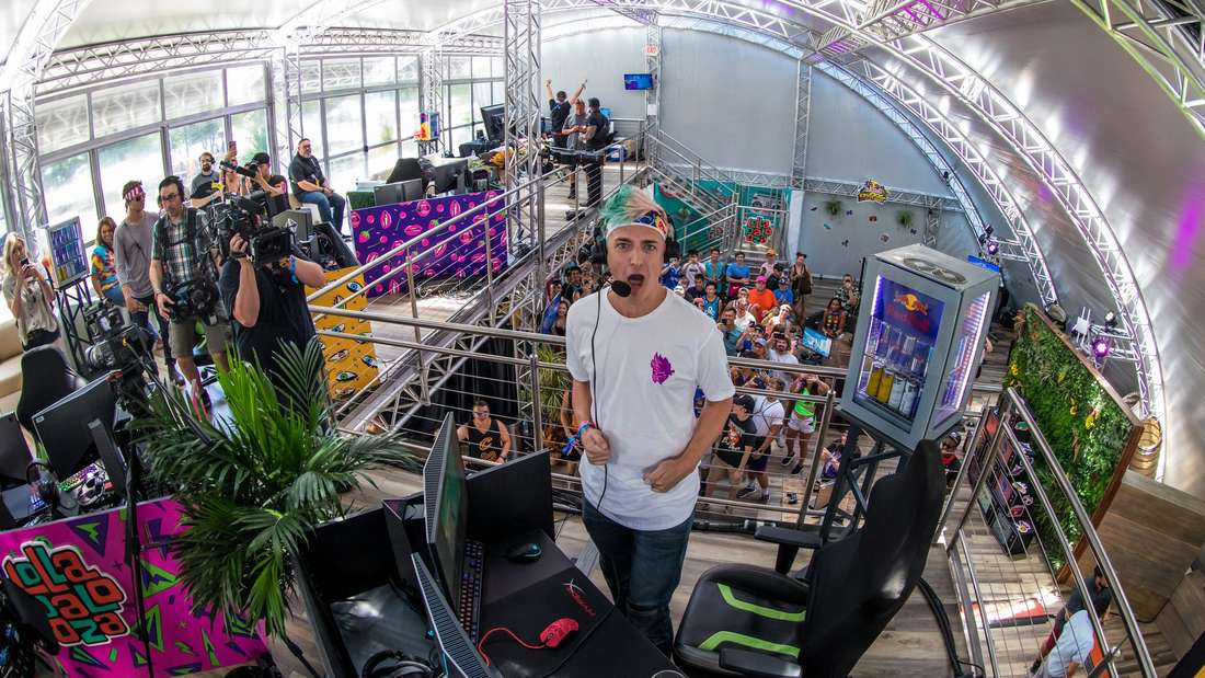 Ninja's Setup: Fortnite Stream auf dem Lollapalooza Festval