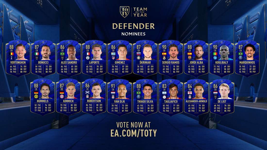 FIFA 20: So sehen die Team of the Year Karten aus