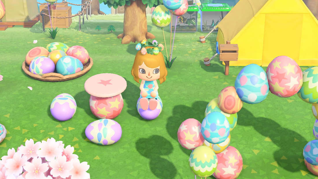 Ihr könnt bei Animal Crossing: New Horizons an Ostern besondere Möbel bauen