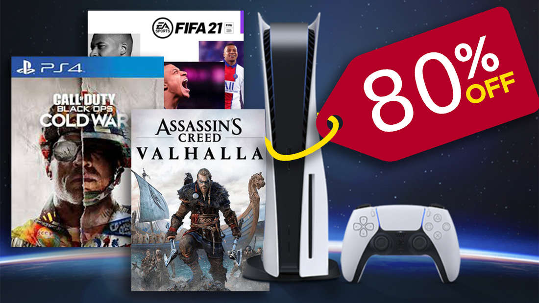 PlayStation 5 PS4 Sale Assassins Creed Valhalla Call of Duty Cold War FIFA 21 80 Prozent