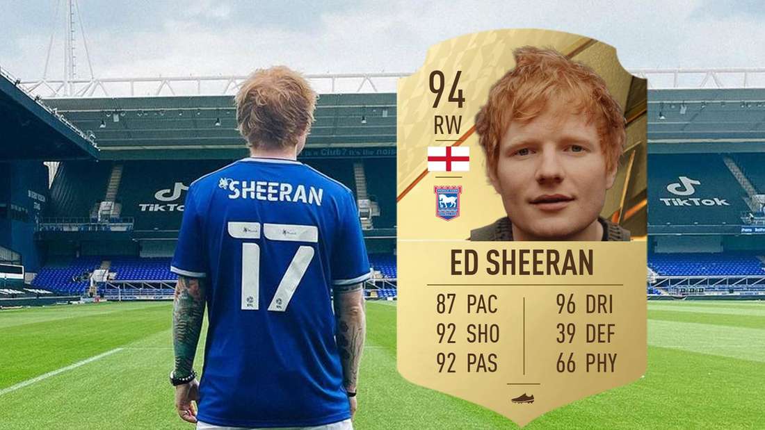 Ed Sheeran FIFA 22 Ipswish Town FIFA 22 FUT Karte