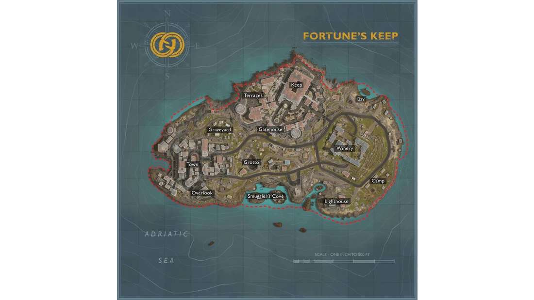 Ein erster Blick auf das Layout der neuen Warzone-Karte „Fortune‘s Keep“ aus der kommenden Season 4