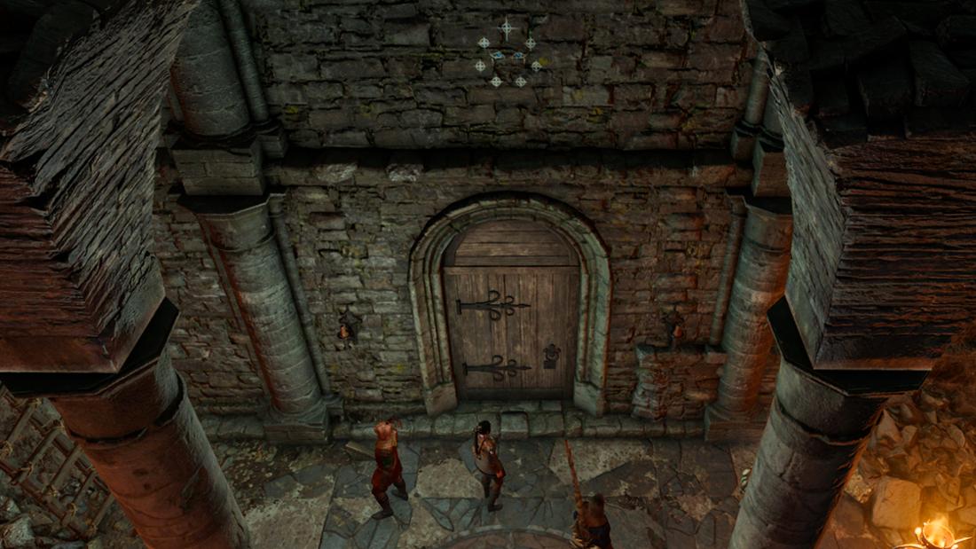 Tür in Baldurs Gate hinter der sich Halsin aufhält.