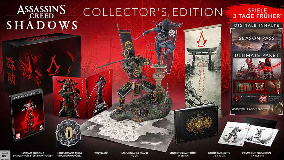 Collector‘s Edition von Assassin‘s Creed Shadows