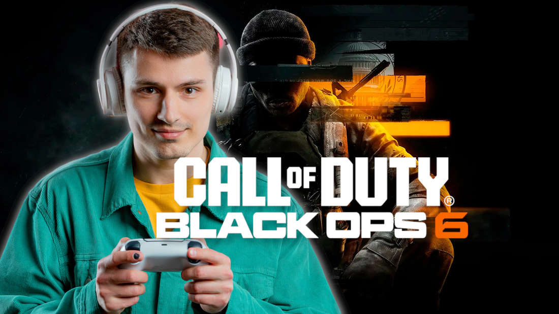 Ein CoD-Spieler mit Headset und den besten Audio-Settings in Call of Duty: Black Ops 6 (BO6).