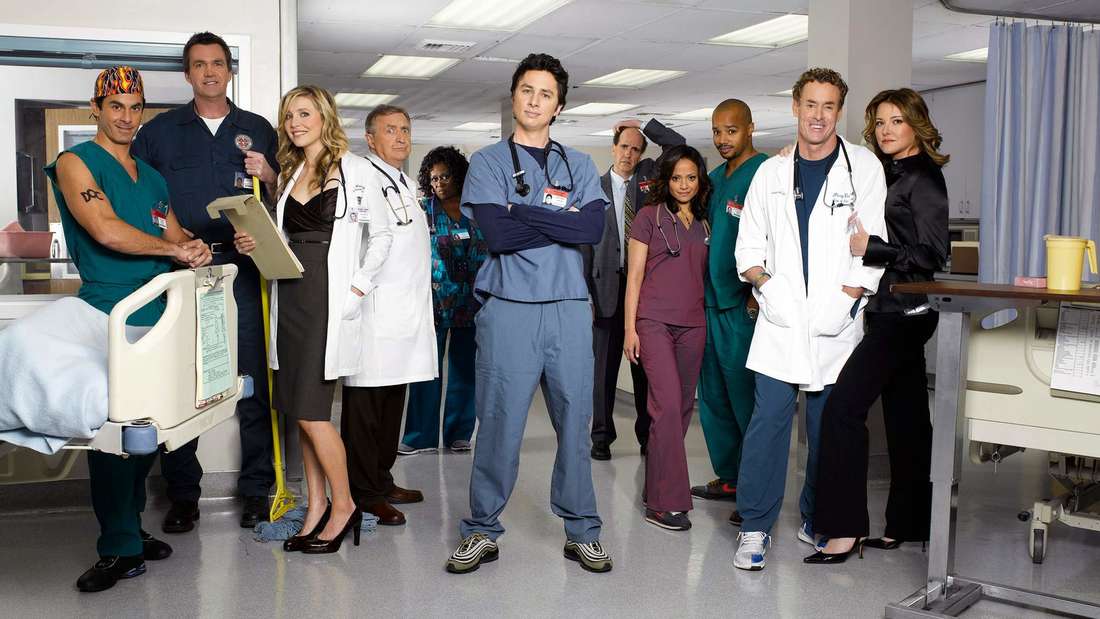 Die Darsteller aus der Krankenhauscomedy „Scrubs“.