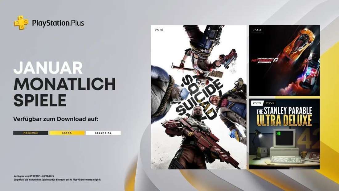 PS Plus Essential Games在一月份