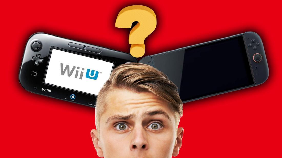 Ein Typ schaut etwas verwirrt in die Kamera. Im Hintergrund ist die Wii und die Switch 2 von Nintendo zu sehen.