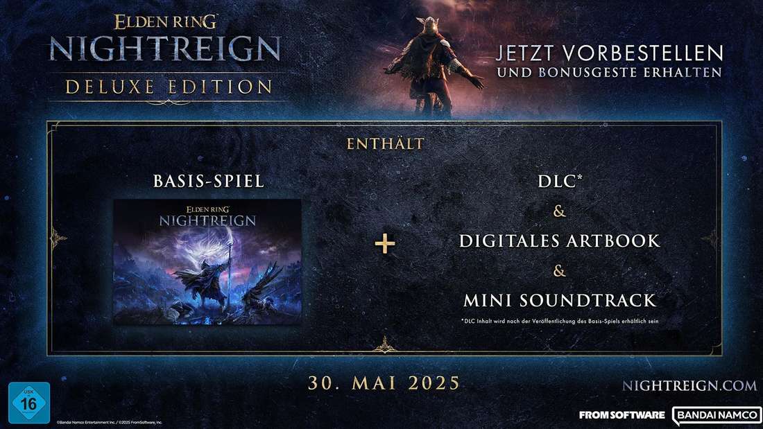 Die Deluxe Edition von Elden Ring Nightreign